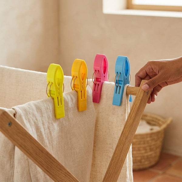 Set of 6 Plastic Drying Clothing Clips