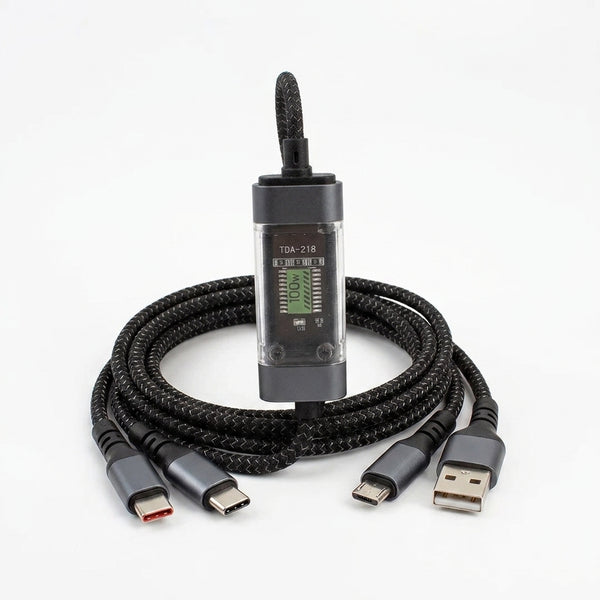 100W 3 in 1 Fast Charging USB Cable