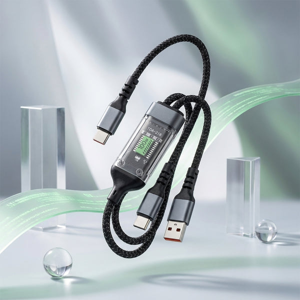 100W 3 in 1 Fast Charging USB Cable