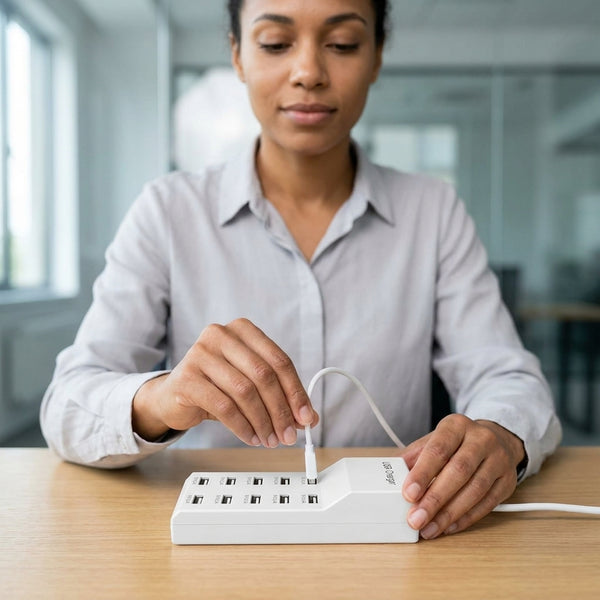 10-Port USB Charger Desktop Charging Station