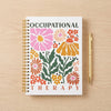 Floral-Themed Spiral Notebook