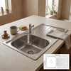 30-Inch Single Bowl Stainless Steel Kitchen Sink