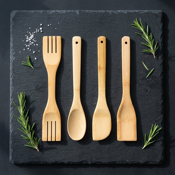 Bamboo Kitchen Tools 4 Piece Set