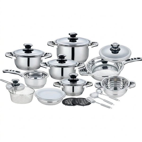 21 Piece High Quality Stainless Steel Cookware Set