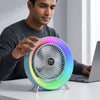 3 Speed Fan Night Light USB Charging Mini Fan