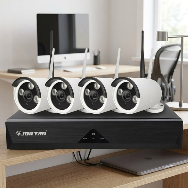 4 Channel 4 Ways Wireless CCTV Camera Surveillance Kit
