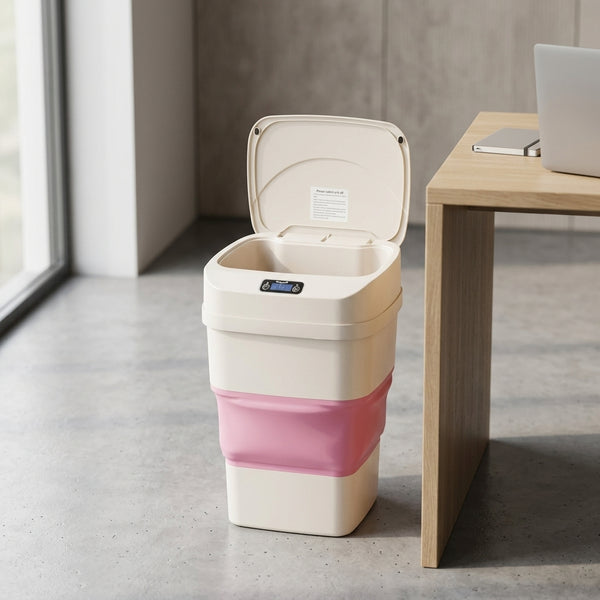 Smart Sensor Folding Trash Can