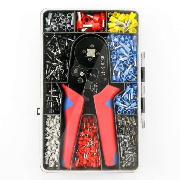 Ratchet Crimping Tool with 1200 Terminal Pieces