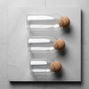 3 Piece Glass Jars with Airtight Ball Cork Lid