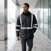 Reflective PU High Visibility Waterproof Raincoat