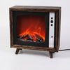 Retro Tv Design Light Flame Electronic Fireplace