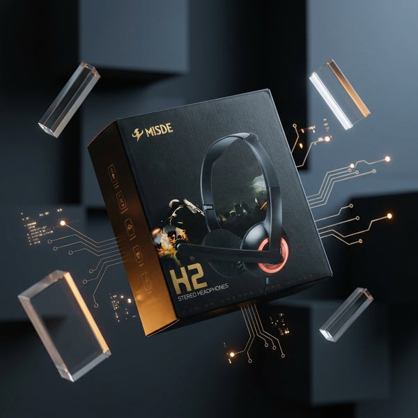 H2 Stereo Over-Ear Headset - Crystal Clear Sound & Comfort