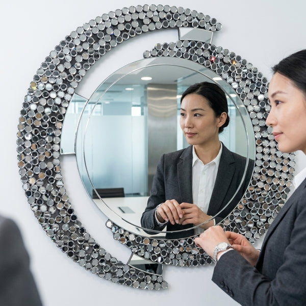 Decorative Round Mosaic Wall Mirror