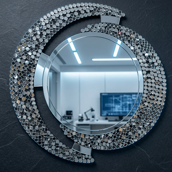 Decorative Round Mosaic Wall Mirror