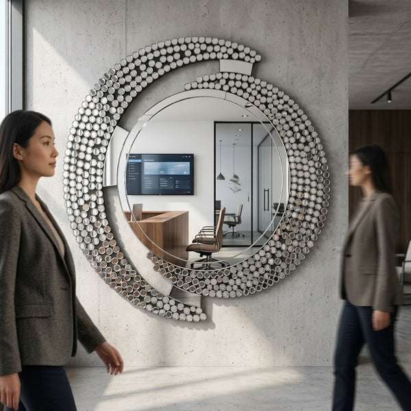 Decorative Round Mosaic Wall Mirror