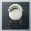 Modern Upholstered Bar Stool With Wooden Legs