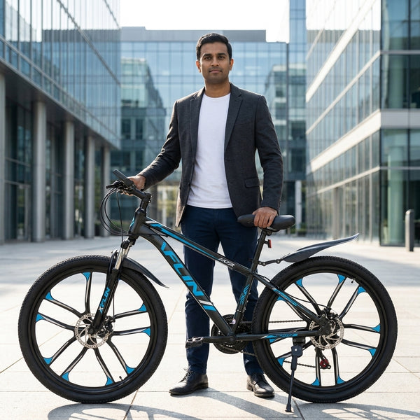 26-Inch Mountain Bicycle with Disc Brakes and Alloy Wheels