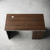 Office Desk with Lockable Drawer and Storage Cabinet