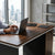 Office Desk with Lockable Drawer and Storage Cabinet