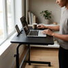 Overbed Adjustable Sofa Table Laptop Desk with Wheels