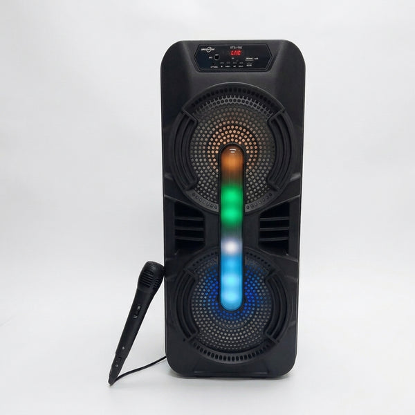 Wireless Portable Outdoor Speaker 8 Inch with Wired Microphone