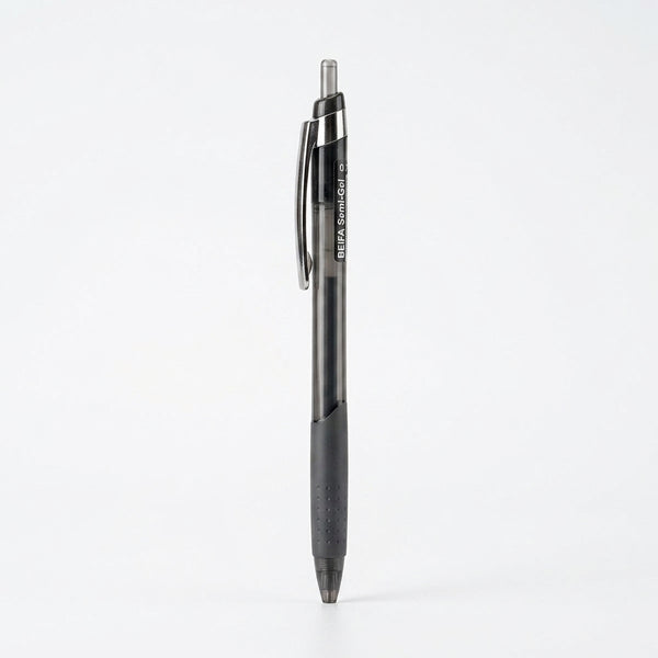 12 pcs Quick-Dry Semi-Gel Pens Black