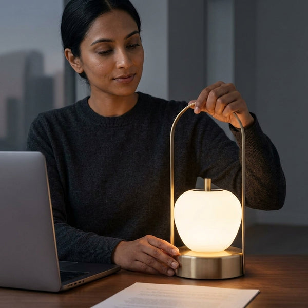 LED Rechargeable Touch Dimming Art Desk Lamp