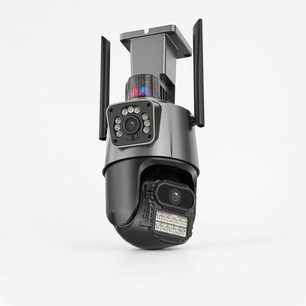 Smart Wireless Wifi Cctv Camera Dual Lens Indoor & Outdoor Security Camera