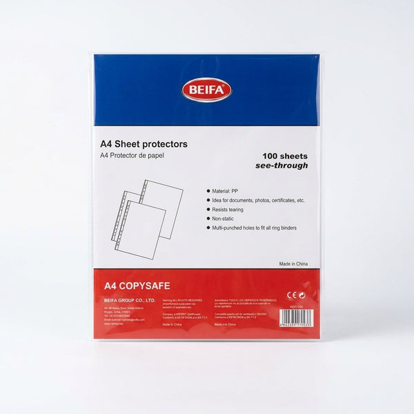 Clear Document Storage Folder 100 Sheets