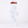 Crystal Swinging Balls Solar Color Changing Lights Wind Chimes