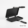 Double Ribbed Non-Stick Breakfast Pan & Sandwich Toaster