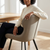 Upholstered Dining Chair with Curved Backrest