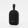 V82 Portable Wireless Speaker in compact black design with a convenient carrying strap.
