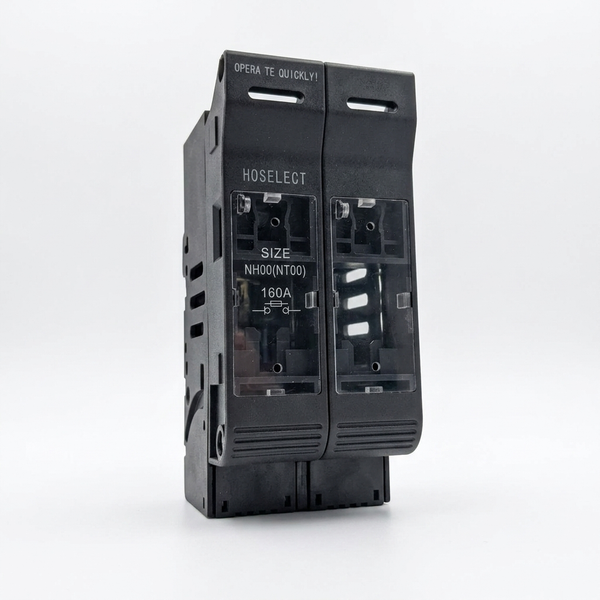 160A NH00 NT00 Fuse Holder Box for secure mounting of NH00/NT00 fuse links.