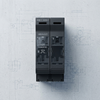 160A NH00 NT00 Fuse Holder Box on a design blueprint background, showcasing secure fuse positioning.