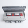 2-In 2-Out Solar PV DC Combiner Box with a clear lid and organized circuit breakers inside.