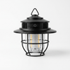 Portable LED Camping Lantern with protective frame and hanging loop for outdoor illumination.