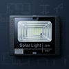 25W Solar Floodlight showing an efficient solar-powered lighting solution for outdoor use.