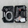 Cordless Car Wash Spray Gun with Battery and Accessories kit featuring spray gun, hose, charger, and spray attachments in a carrying case.