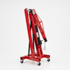 2-Ton Hydraulic Engine Hoist with adjustable boom and mobile caster wheels for workshop lifting applications.