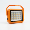 Portable Multi-Chip Solar Emergency Light in bright orange color with multiple LED chips for optimal illumination.