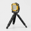 Portable LED Work Light with Adjustable Tripod Stand showcasing bright illumination and sturdy tripod design.