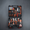 100-Piece Hand Tool Set with Storage Case featuring assorted tools organized in a durable carrying case.