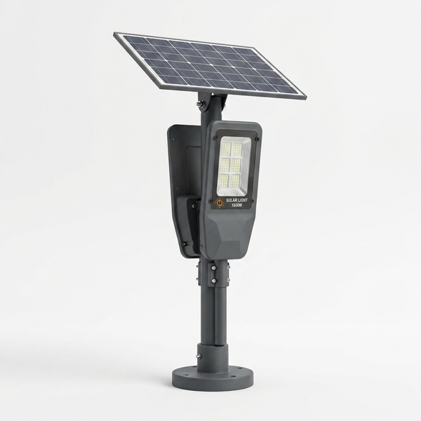 MX6088 Split-Type Solar Street Light Panel & Pole with solar panel and LED light mounted on a pole. MX6089 Split-Type Solar Street Light Panel & Pole
