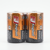 D-Size 1.5V Carbon Batteries 2 Pack in packaging, offering reliable energy for devices.