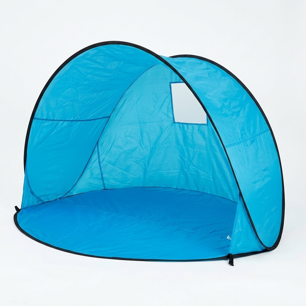 Two Person Beach Tent in a vibrant blue color, perfect for outdoor relaxation and beach outings.