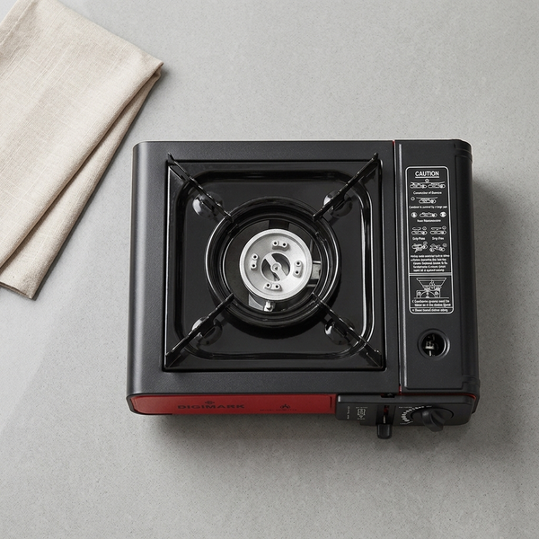 Portable Camping Gas Stove - Single Burner Canister with Case