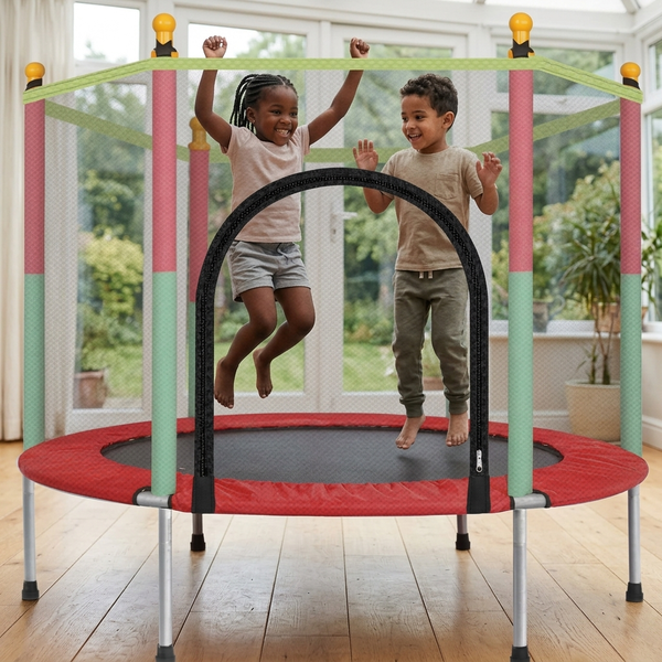 1.4m Kids Trampoline with Safety Net