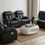 Modern Black Comfort Sofa Set featuring a luxurious, deeply cushioned design arranged in a stylish living room setting.