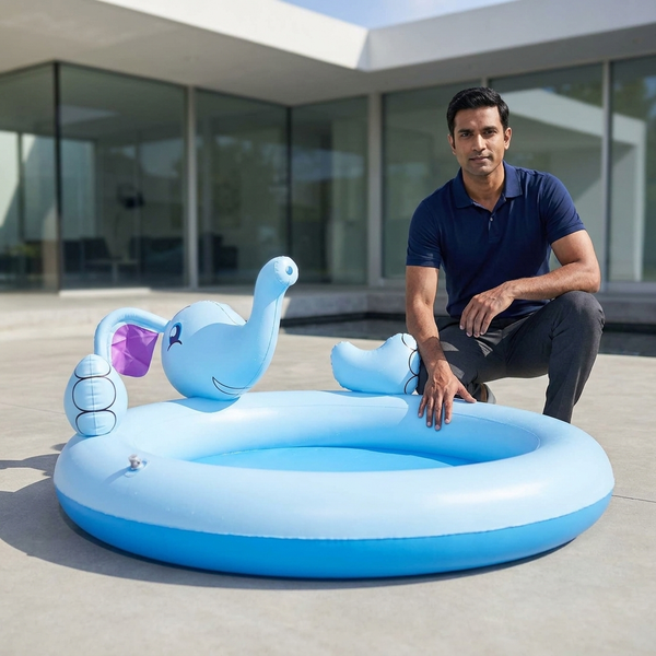 Elephant Inflatable Interactive Kiddies Pool